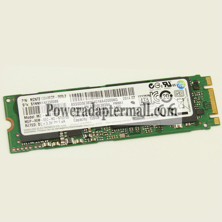 Samsung PM851 MZNTE128HMGR 128G SATA3 SSD For Lenovo Yoga 2 13 - Click Image to Close